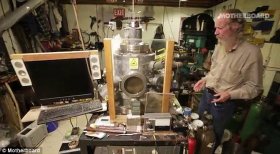 Nuclear bunker: Doug Coulter has built a nuclear fusion reactor in his basement
