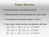 Disadvantages of Fusion Power