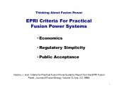 Fusion Power Systems