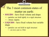 Most common states of matter
