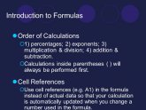 Order of Calculations