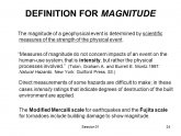 Scientific definition of magnitude