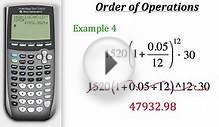 TI Calculator Tutorial: Order of Operations